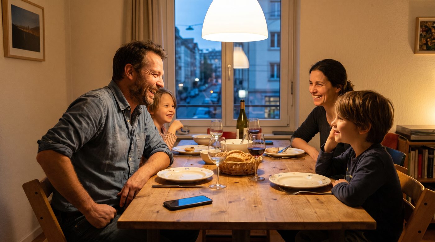 Soirée en famille, téléphone posé : le secrétariat est fait.